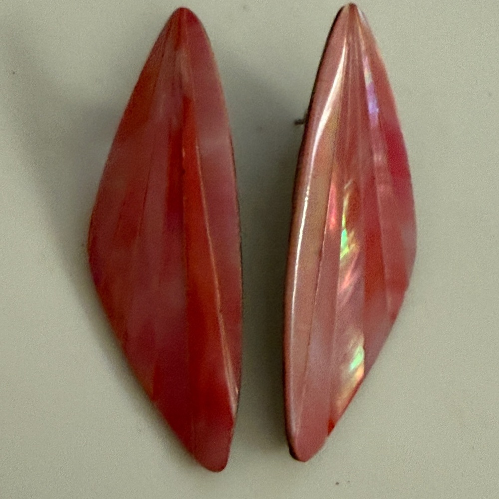 Elegant Pink Shell Earrings